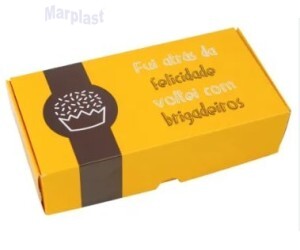 CAIXA BOMBOM 08 DOCES BRIGADEIROS 10 UNIDADES  IDEIA