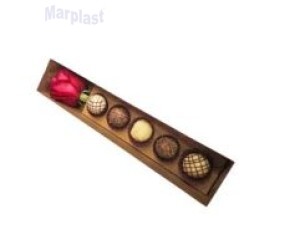 CAIXA BOMBOM KRAFT 32X6X6CM /10UN COD.640