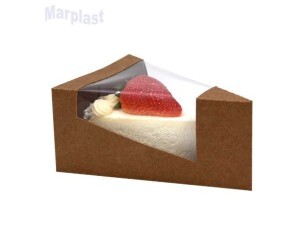 CAIXA PARA FATIA DE TORTA C/VISOR KRAFT 10UN IDEIA