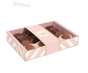 CAIXA TABLETE CHEVRON ROSA 18X13X3,2 PT C/10