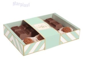 CAIXA TABLETE CHEVRON VERDE 18X13X3,2 PT C/10