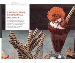 CANUDO BIJU RECHEADO CHOCOLATE 250 GR MARVI