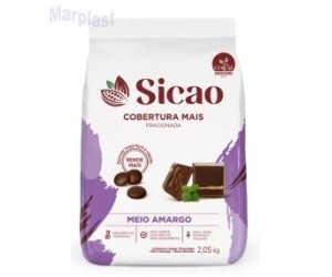 COBERTURA MAIS MEIO AMARGO GOTAS 2KG SICAO