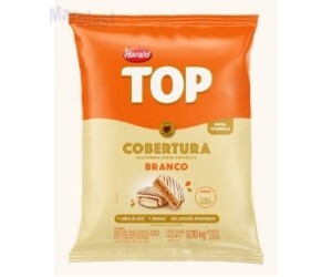 CHOCOLATE COBERTURA TOP GOTAS BRANCO 1,050KG HARALD