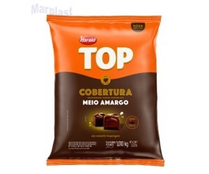 CHOCOLATE COBERTURA TOP GOTAS MEIO AMARGO 1,01KG HARALD
