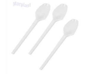 COLHERZINHA BRANCA SOLIDA - C/100 UNIDADE