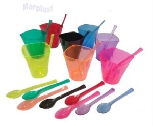 COLHERZINHA BRANCA SOLIDA - C/100 UNIDADE