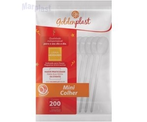 MEXEDOR COLHER CRISTAL - 1 PACOTE C/200 UNIDADES - GOLDEN