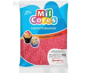 CONFEITO MIÇANGA 500GR ROSA N°0