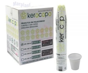 COPO180ML BRANCO - C/2500UNIDADES - KEROCOPO NBR