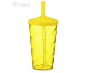 COPO350ML TWISTER C/CANUDO AMARELO TASIL