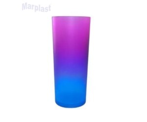 COPO LONG DRINK DEGRADE AZUL/PINK NEON