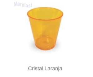 COPO PIC- 010 LARANJA TRANSPARENTE C/50 UNIDADES