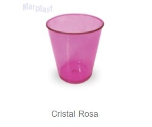 COPO PIC- 010 ROSA PINK TRANSPARENTE C/50 UNIDADES