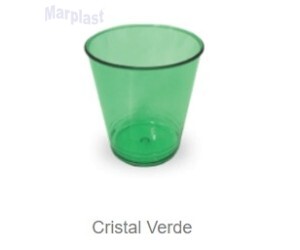 COPO PIC- 010 VERDE ESCURO TRANSPARENTE C/50 UNIDADES