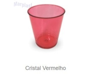 COPO PIC- 010 VERMELHO TRANSPARENTE C/50 UNIDADES