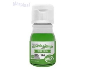 CORANTE LÍQUIDO VERDE FOLHA 10ML MIX