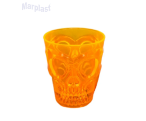 HALLOWEEN COPO SHOT CAVEIRA LARANJA