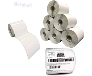 ETIQUETA COUCHE 1 COLUNA 10X15 C/200 - 1 ROLO C/200 ETIQUETAS AUTO-ADESIVO