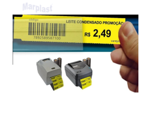 ETIQUETA P/ GONDOLA 105X30 AMARELO GAP LATERAL