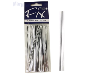 FECHO METALIZADO PRATA C/100