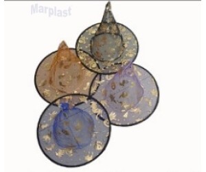 HALLOWEEN CHAPEU BRUXA DIVERSOS ORGANZA