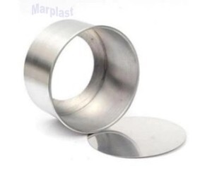 FORMA REDONDA FUNDO FALSO 20X10 ALUMINIO - RAFISA