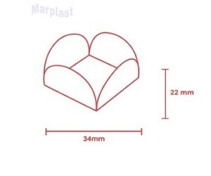 FORMINHA LUXO ROSA C/50 UNIDADES