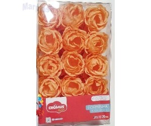 FORMINHA P/ DOCE FLORA LARANJA PASTEL 30 UNIDADES