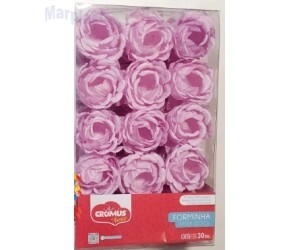 FORMINHA P/ DOCE FLORA LILAS PASTEL C/30 UNIDADES