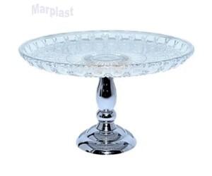 BOLEIRA LAPIDADA LUXO PRATA METALIZADO