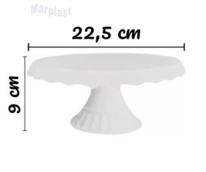 BOLEIRA SLIM 22 CM BRANCA