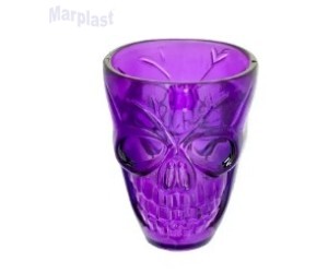 HALLOWEEN COPO CAVEIRA PLASTICO C/4 UNIDADES