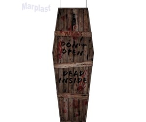 HALLOWEEN DECORAÇÃO DE PAREDE CAIXAO