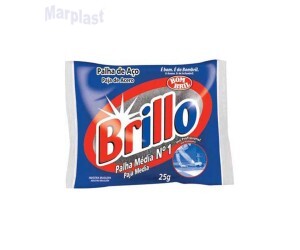 PALHA DE ACO Nº 1 MEDIA BRILLO FD.20