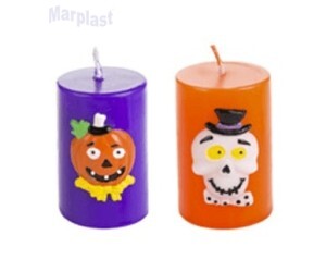HALLOWEEN VELA PILAR SILVER H091