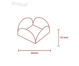 FORMINHA LUXO AMARELO C/50 UNIDADES