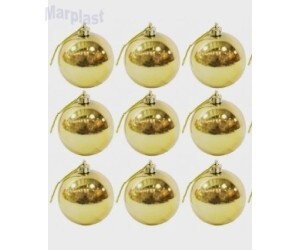 NATAL BOLAS 5CM OURO C/9 UNIDADES