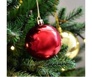 NATAL BOLAS 5CM VERMLHA C/9 UNIDADES