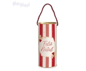 NATAL LATA COM ALÇA PARA PRESENTE SORTIDAS G 27X10CM