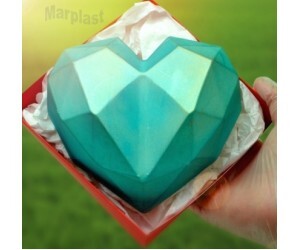 BWB SILICONE CORAÇÃO LAPIDADO 1 CAVIDADE