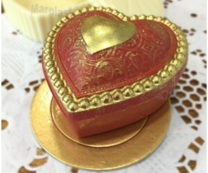 BWB SILICONE CORAÇÃO PARA JOIA 2 CAVIDADES