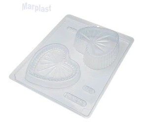 BWB SILICONE CORAÇÃO PARA JOIA 2 CAVIDADES