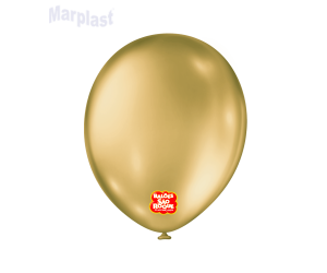 BALÃO SÃO ROQUE - TAMANHO 11 - C/25 UNIDADES - METALIC OURO