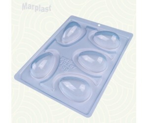 PÁSCOA BWB SILICONE OVO LISO 5 CAVIDADES / 50GR SEMI-PROFISSIONAL 10467