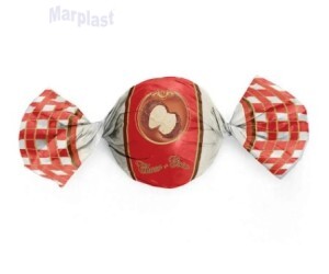 EMBALAGENS PARA TRUFA 14,5X15,5 SABOR CHOCO+COCO C/100 UNIDADES