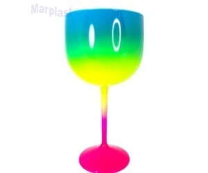 TAÇA GIN FLUOR PINK, VERDE E AZUL
