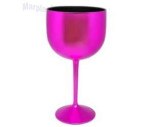 TAÇA GIN METALIZADA FOSCA PINK