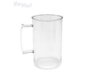 CANECA CHOPP ACRILICA CRISTAL 450ML