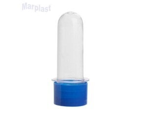 TUBO PEQUENO 8CM C/TAMPA PLASTICA AZUL ESCURO 10 UNIDADES